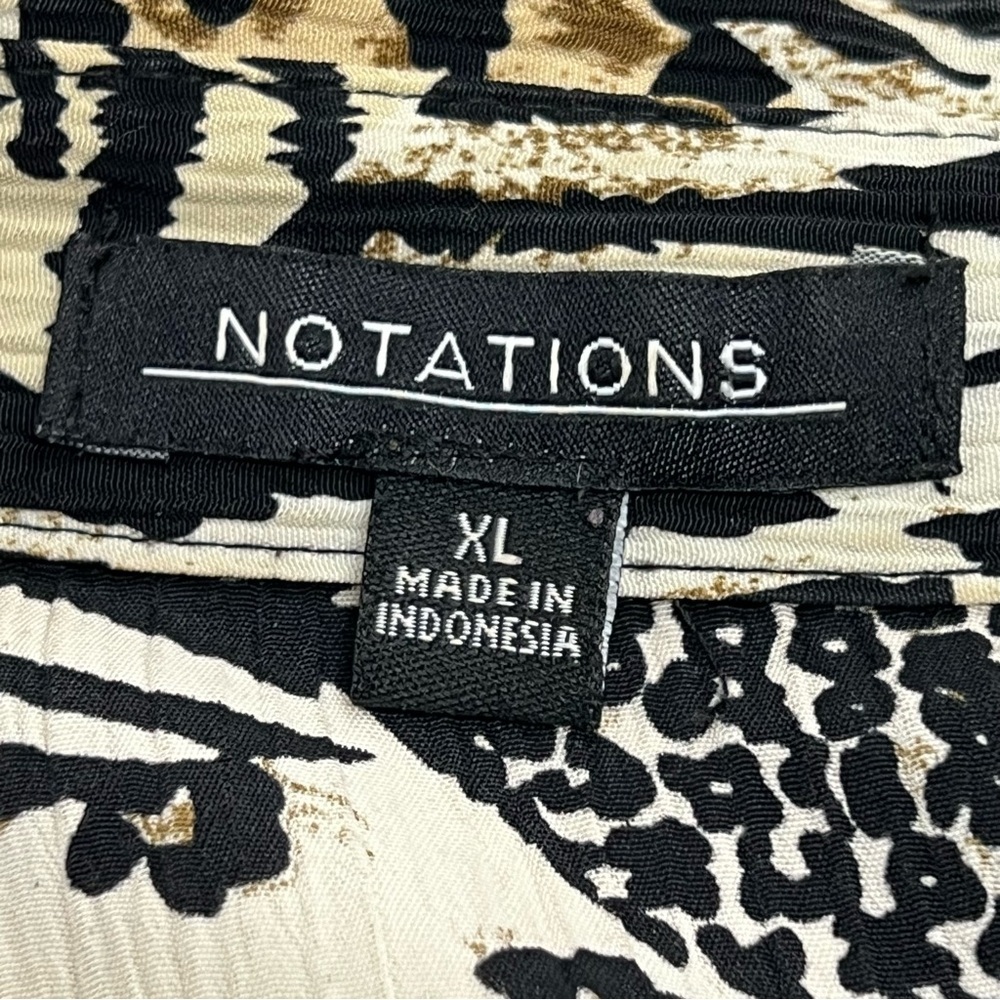 Notations Animal Print Button Down Leopard Tiger … - image 6